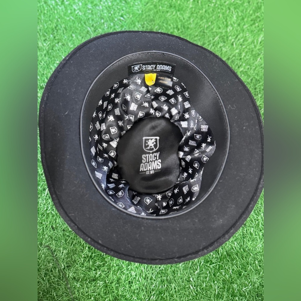 Stacy Adams‎ Black Patterned Hat - image 2